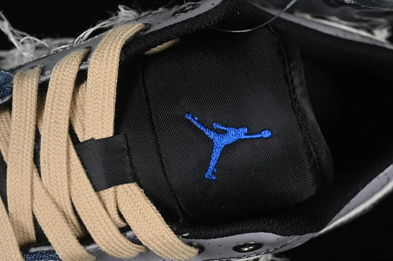 All Categories Air Jordan Jordan Series Basketball Shoes Air Jordan 1 Low Air Jordan 1 Low AJ1 Joe 1 Panda Prank Wave Fisherman Overfishing Blue Brown Gray Low-top Retro Basketball Shoes 553558-140